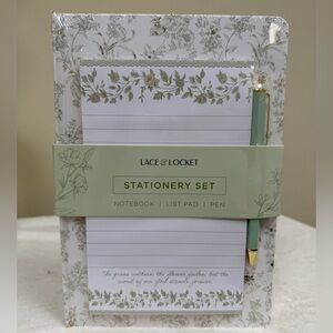 Lace & Locket Stationery Set